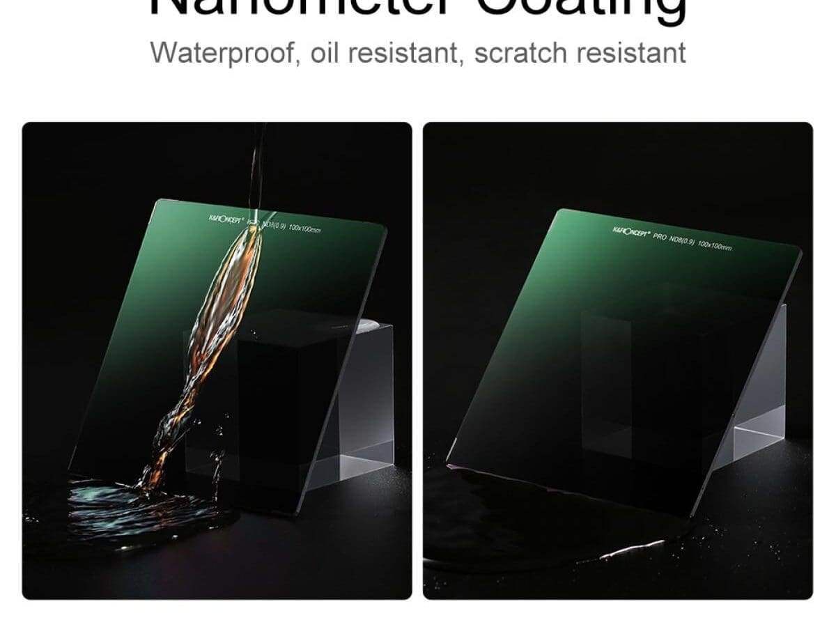 Alternative view of K&F Concept Square ND8 Lens Filter,100x100mm Slim Optical Glass MRC Coating Waterproof(KF01.1145)