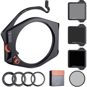 K&F Concept X PRO Square Filter Holder System (95mm CPL+Square ND8/64/1000+4 Adapter Rings) SKU.1877