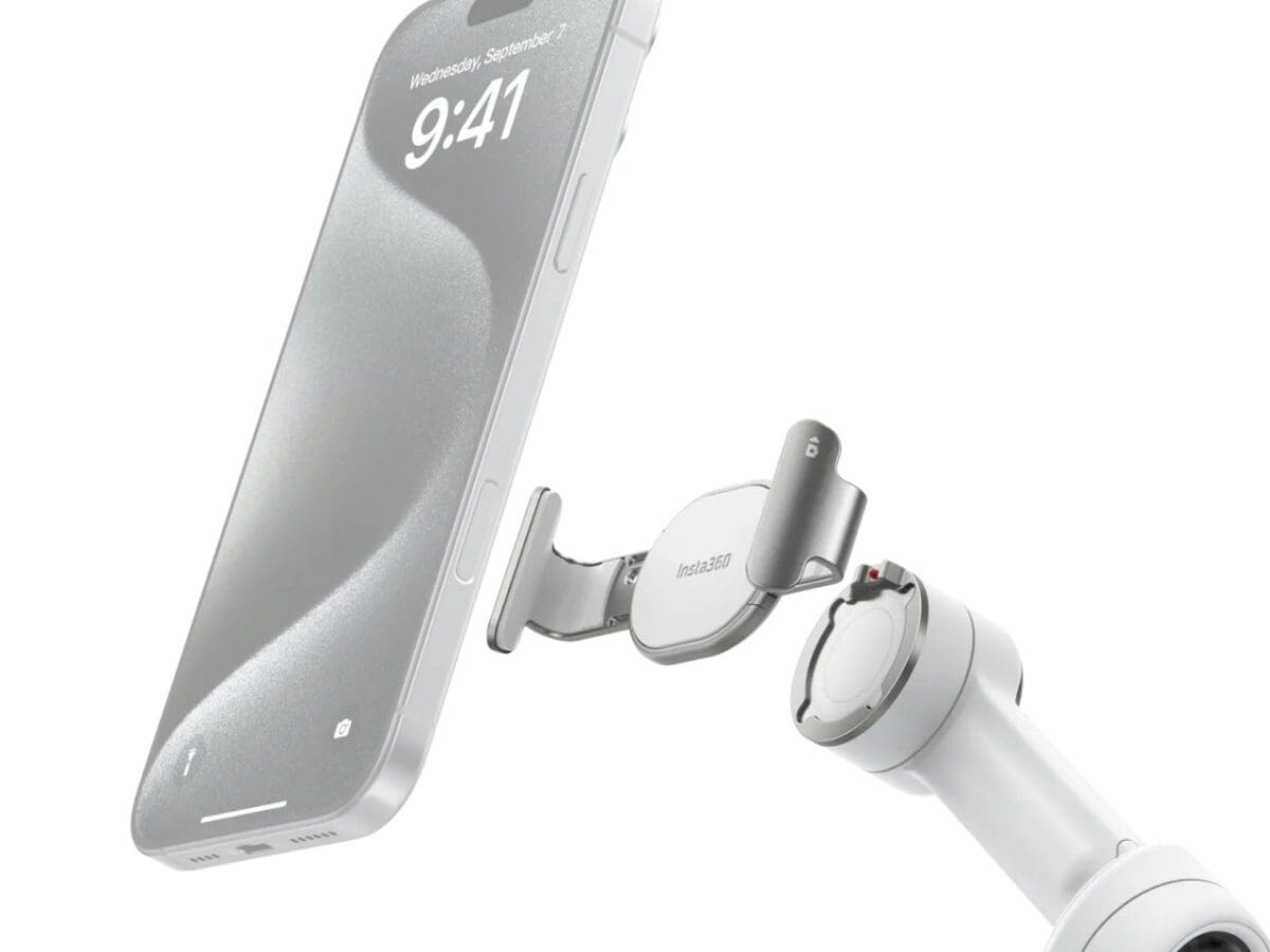Alternative view of Insta360 Flow 2/Flow 2 Pro Magnetic Phone Clamp (White)