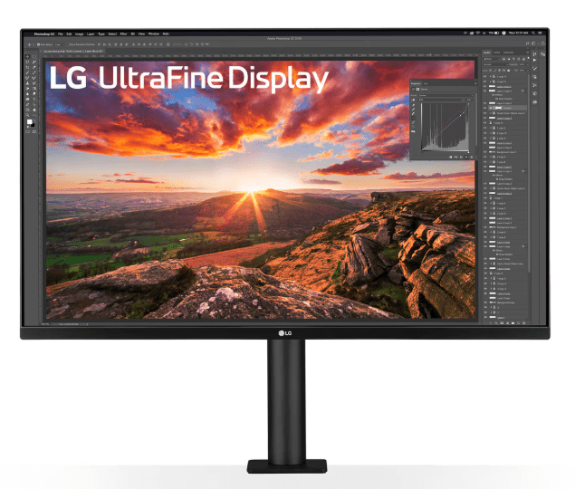 LG Monitor 31.5" UHD 4K Ergo IPS