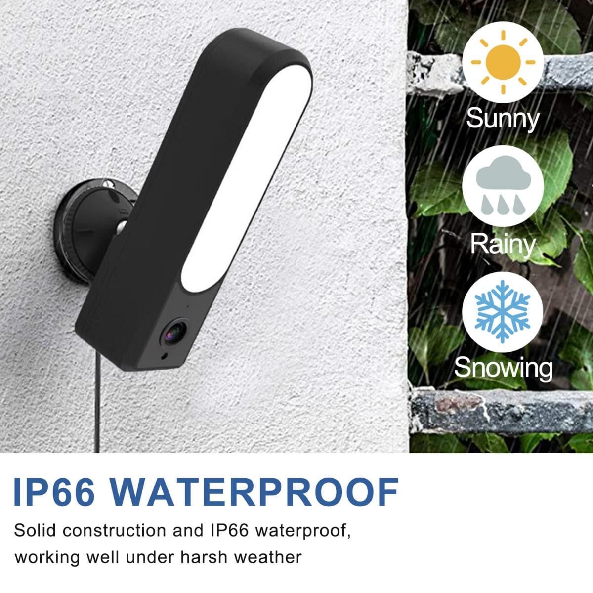 KF Concept KF50.0037EU WIFI Outdoor Security Camera,Courtyard Light, Camera 1080P Ultra HD, IP66 Waterproof - Image 4