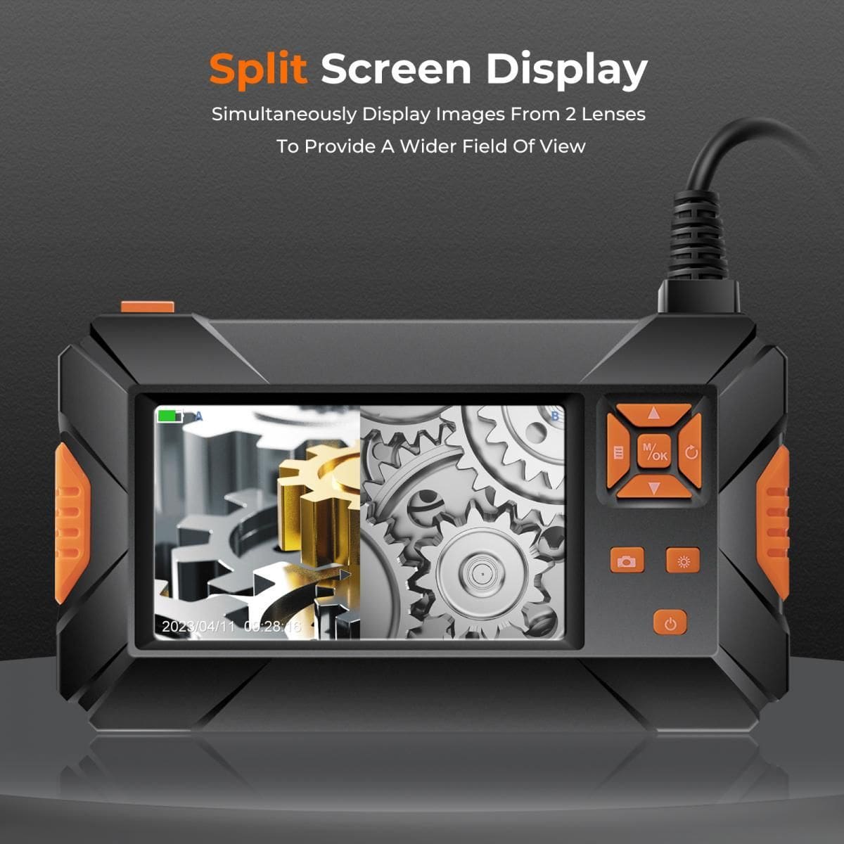 K&F Concept P130 Endoscope Camera 1080P with 4.3" IPS screen and cable 10m (GW45.0059) - Image 2