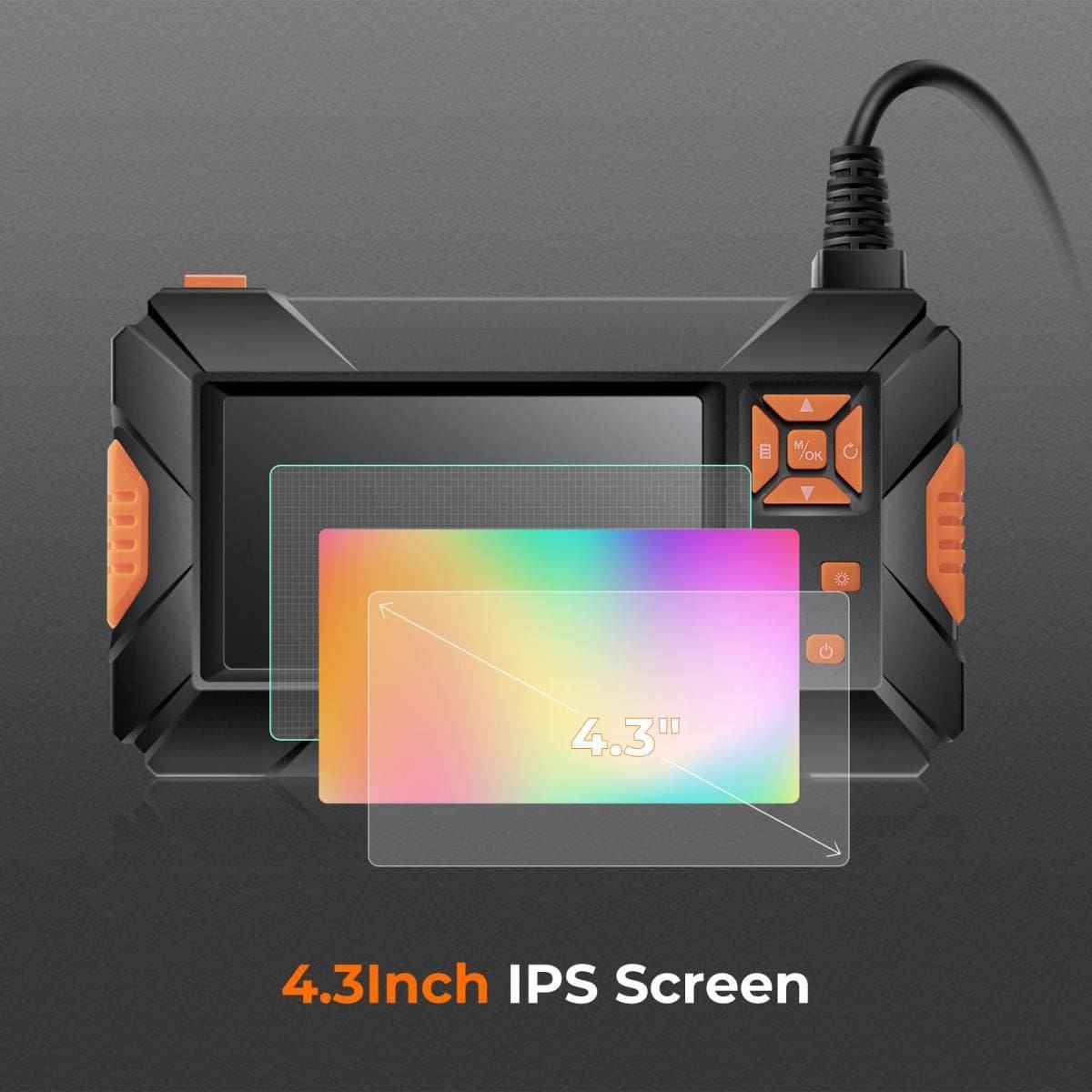 K&F Concept P130 Endoscope Camera 1080P with 4.3" IPS screen and cable 10m (GW45.0059) - Image 3