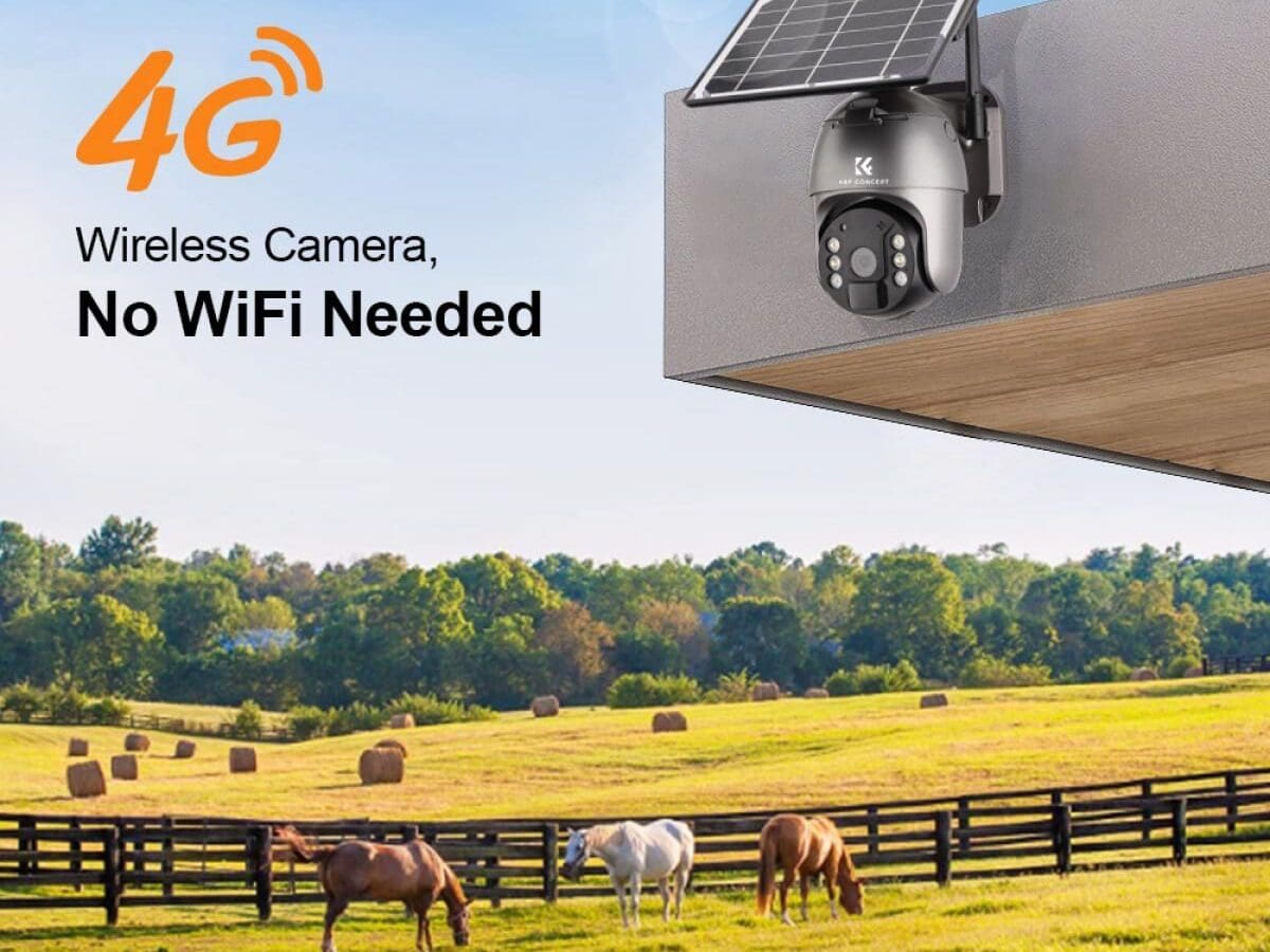 Alternative view of KF Concept KF50.0009AEU 4G LTE Security Camera 2K, Wateproof IP66, Motion Detection PIR, 10400mAh Built in Battery