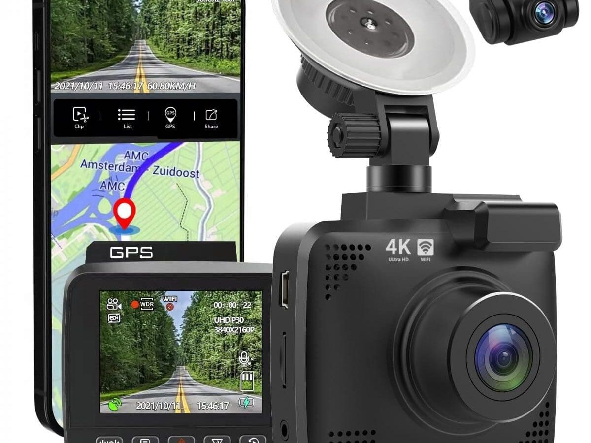 K&F Concept V53 Car Dash Cam 4K, IPS Οθόνη 3" με Κάμερα Οπισθοπορείας GW41.0057
