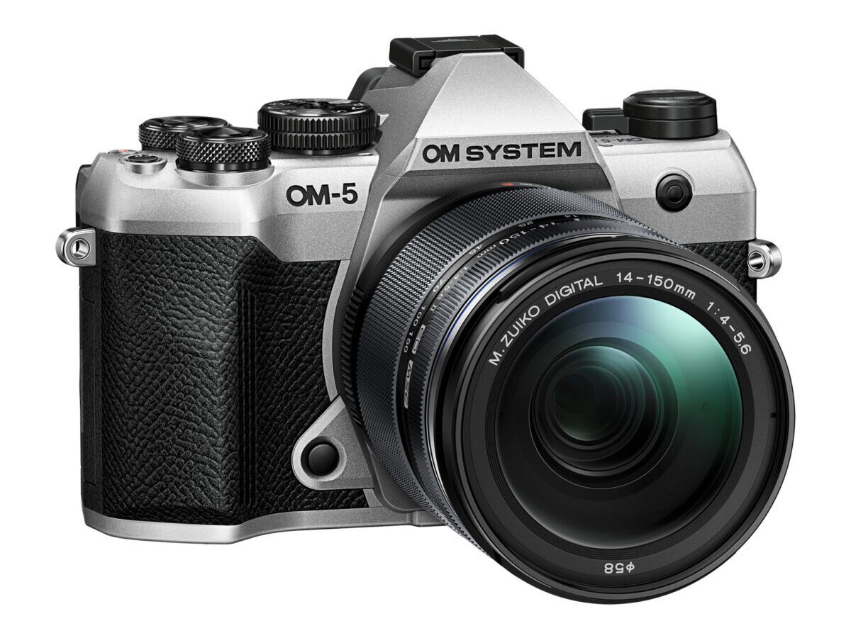 Alternative view of Olympus OM-5 II 1415-2 Kit silver, OM-5 II body silver M.Zuiko Digital 14-150mm F4-5.6 II lens black