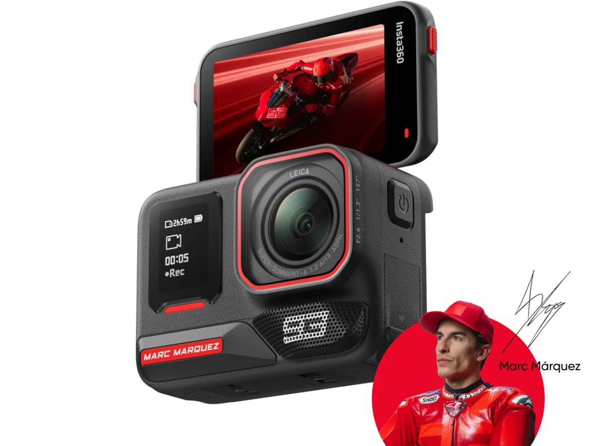 Alternative view of Insta360 Ace Pro 2 Marc Marquez 93 - Dual Battery, 128GB MicroSD, Motorcycle Helmet Mount, Adhesive