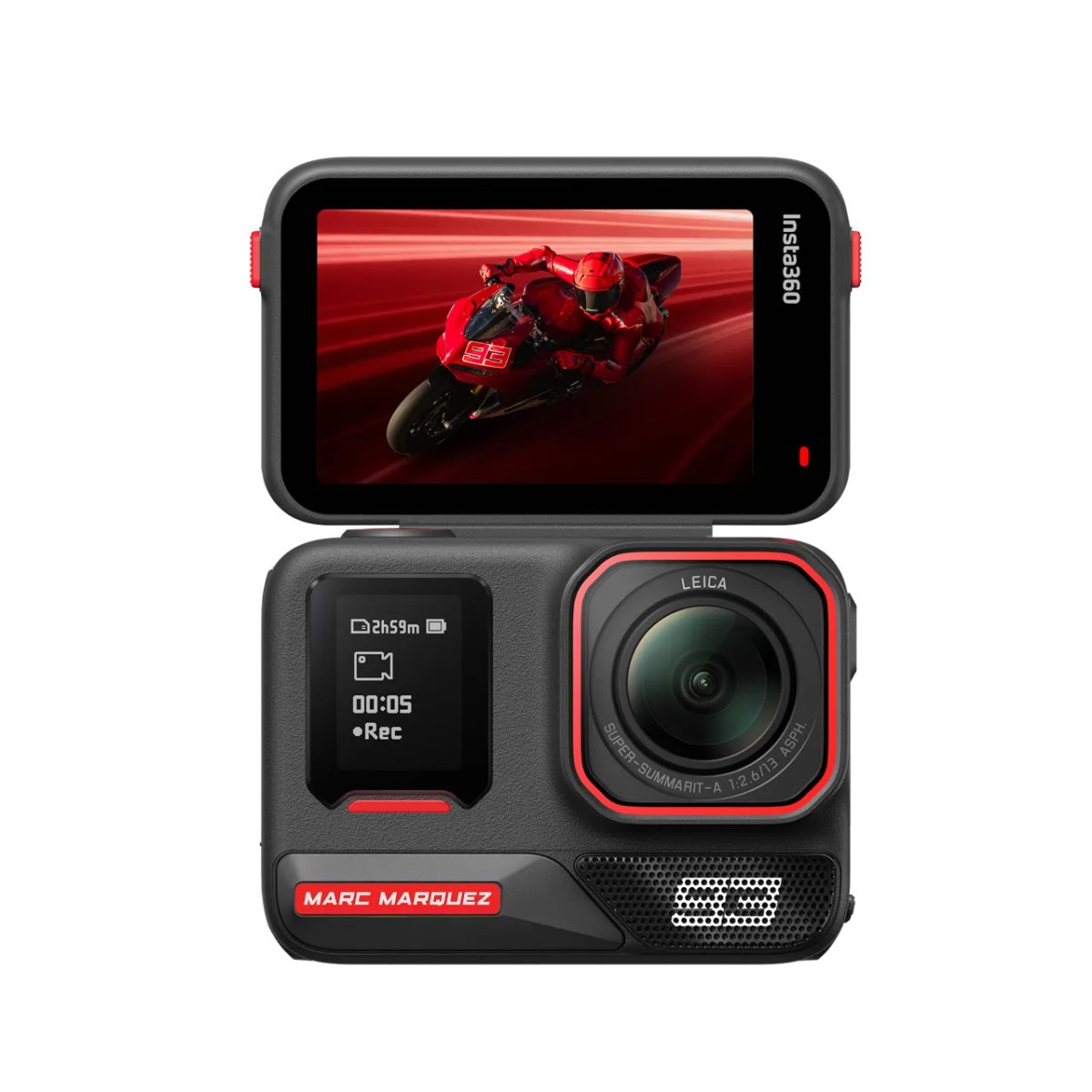 Insta360 Ace Pro 2 Marc Marquez 93 - Dual Battery, 128GB MicroSD, Motorcycle Helmet Mount, Adhesive - Image 3