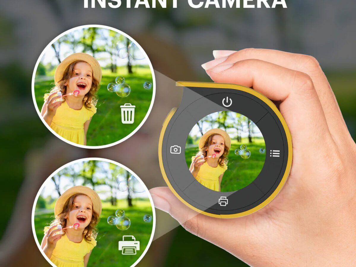 Alternative view of Kodak Memo Shot ERA -  2-in-1 Instant Camera and Photo label Printer + one Roll, Yellow