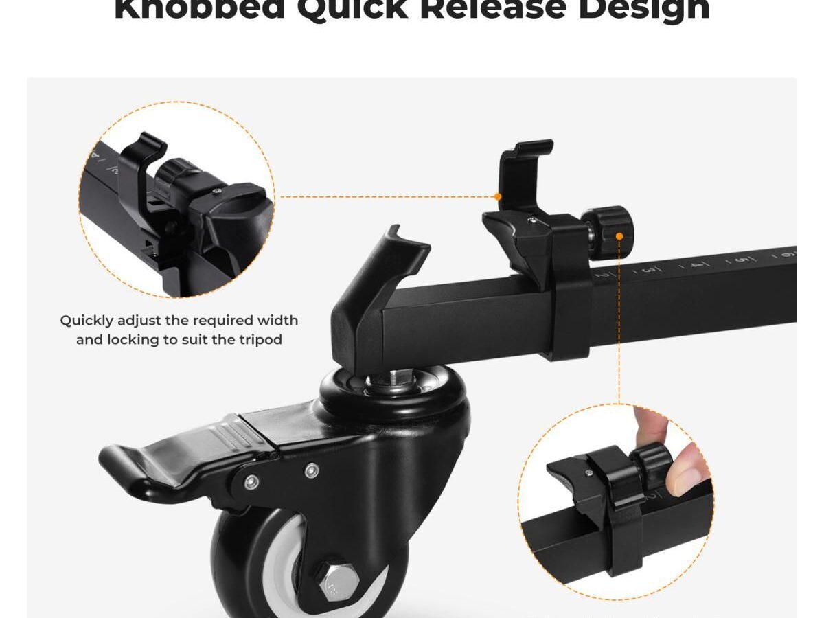 Alternative view of K&F Concept MS30 Quick Release Tripod Dolly (KF31.118)