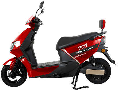 Alternative view of Velogreen RDB STAR 2000W 72v 20Ah ΚΟΚΚΙΝΟ ΧΩΡΙΣ ΔΙΠΛΩΜΑ