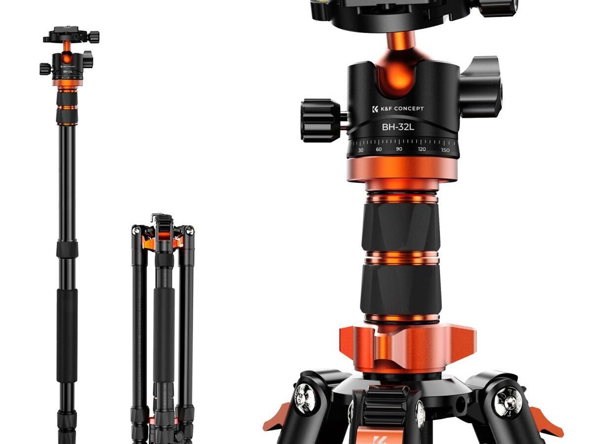 K&F Concept Ο255A6+BH-32L Φωτογραφικό Τρίποδο Αλουμινίου με Κεφαλή (KF09.124)