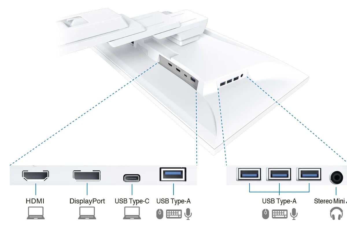 Alternative view of EIZO FlexScan EV2720S 27″