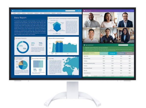 Alternative view of EIZO FlexScan EV3240X 31.5″ 4K (Δώρο 45' online calibration support)