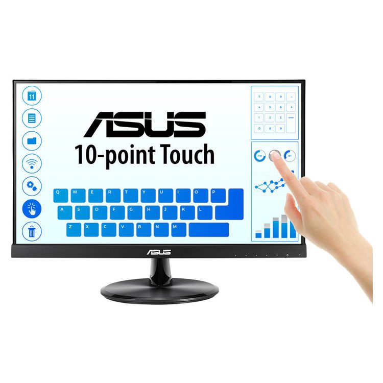 ASUS Monitor ASUS VT229H, 21.5'' Touch 10-point,  FHD, 5ms, 60Hz IPS, HDMI, D-SUB, Eye Care, 3YearsW