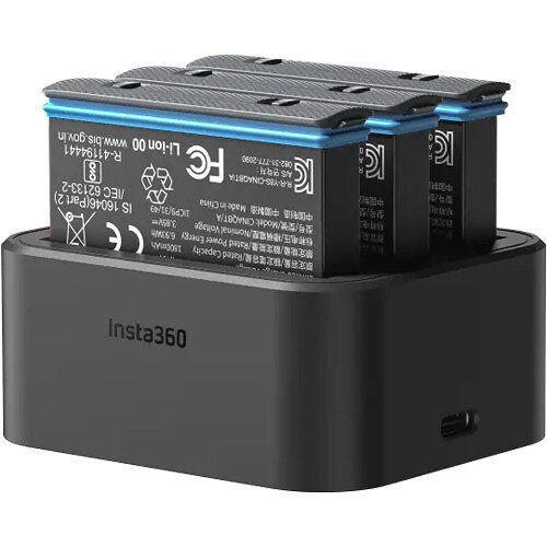 Alternative view of Insta360 X3 Fast Charge Hub - Easily fast charge up to three batteries at the same time