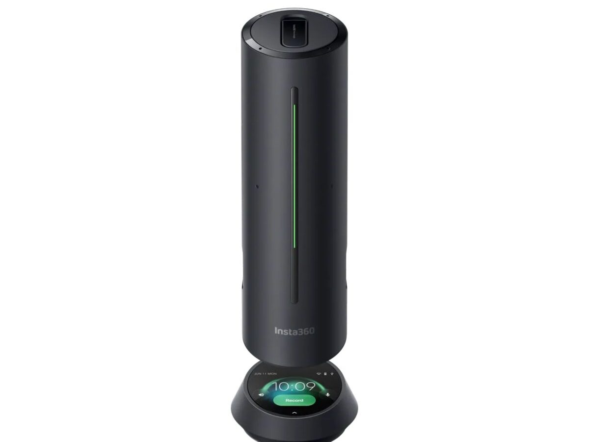 Insta360 Wave Graphite Black - AI Speakerphone for Meetings, Recordings, Podcasts, Live Streams