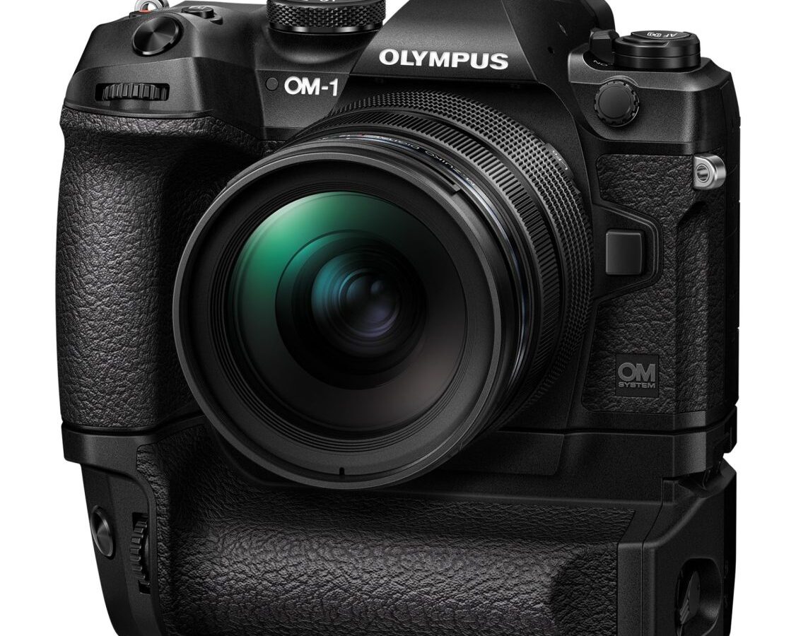 Alternative view of Olympus HLD-10 Power Battery Holder Grip for OM-1 (BLX-1 battery).