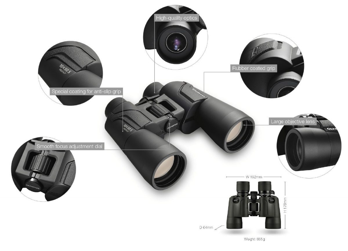 Alternative view of Olympus OM-System Binoculars 10x50 S incl. Case & Strap