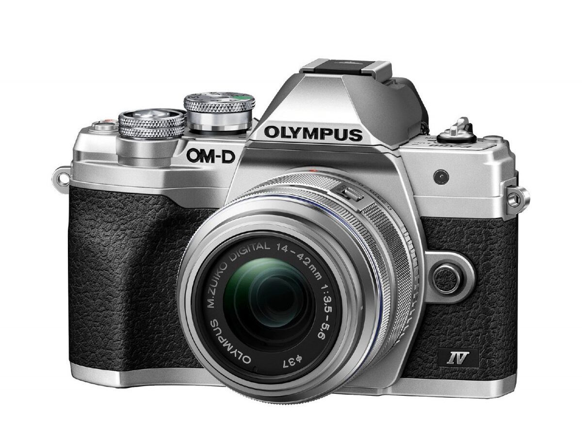 Olympus E-M10 IV Camera 1442 EZ Pancake Kit slv/slv,  M.Zuiko Digital ED 14-42mm F3.5-5.6 EZ silver