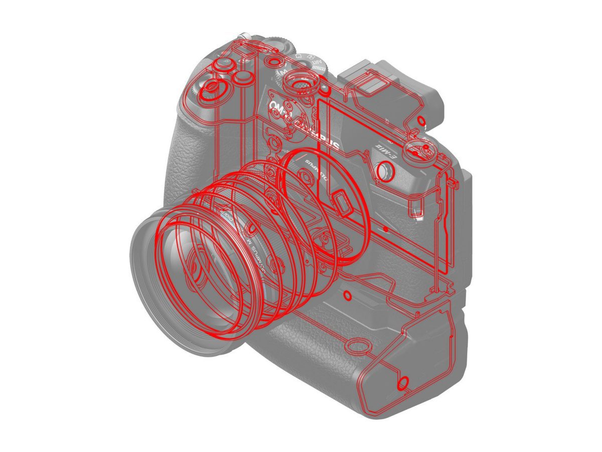Olympus HLD-9 Power Battery Holder for E-M1 Mark II (for one BLH-1) / HLD-9 Power Battery Holder - Image 4