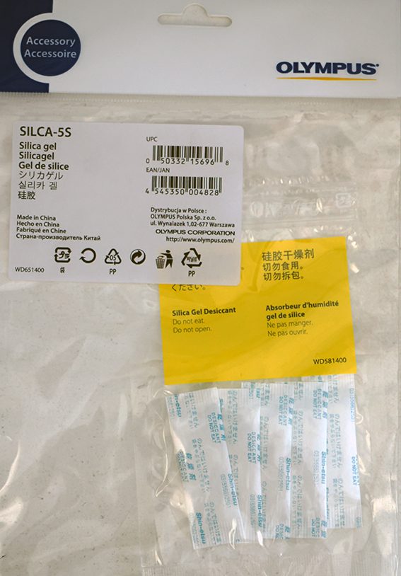 Alternative view of Olympus OM System SILCA-5S Small Silica Gel (1g x 5 pieces)
