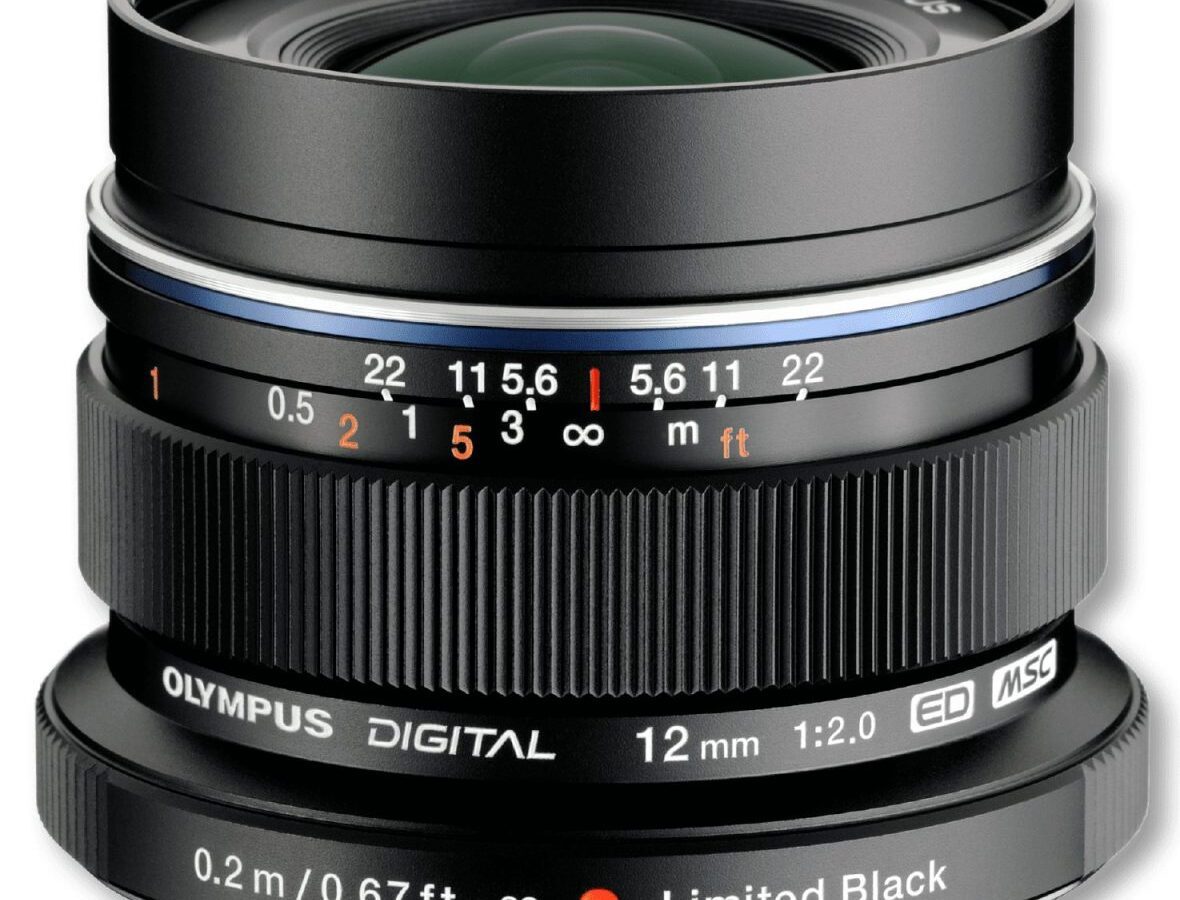 Olympus 12mm 1:2.0 BLACK M.ZUIKO DIGITAL (EW-M1220) Lense Micro FT