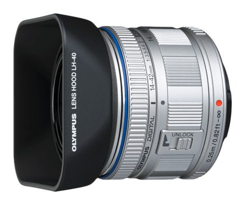 Alternative view of Olympus LH-40 Lens Hood for M1442II (R)