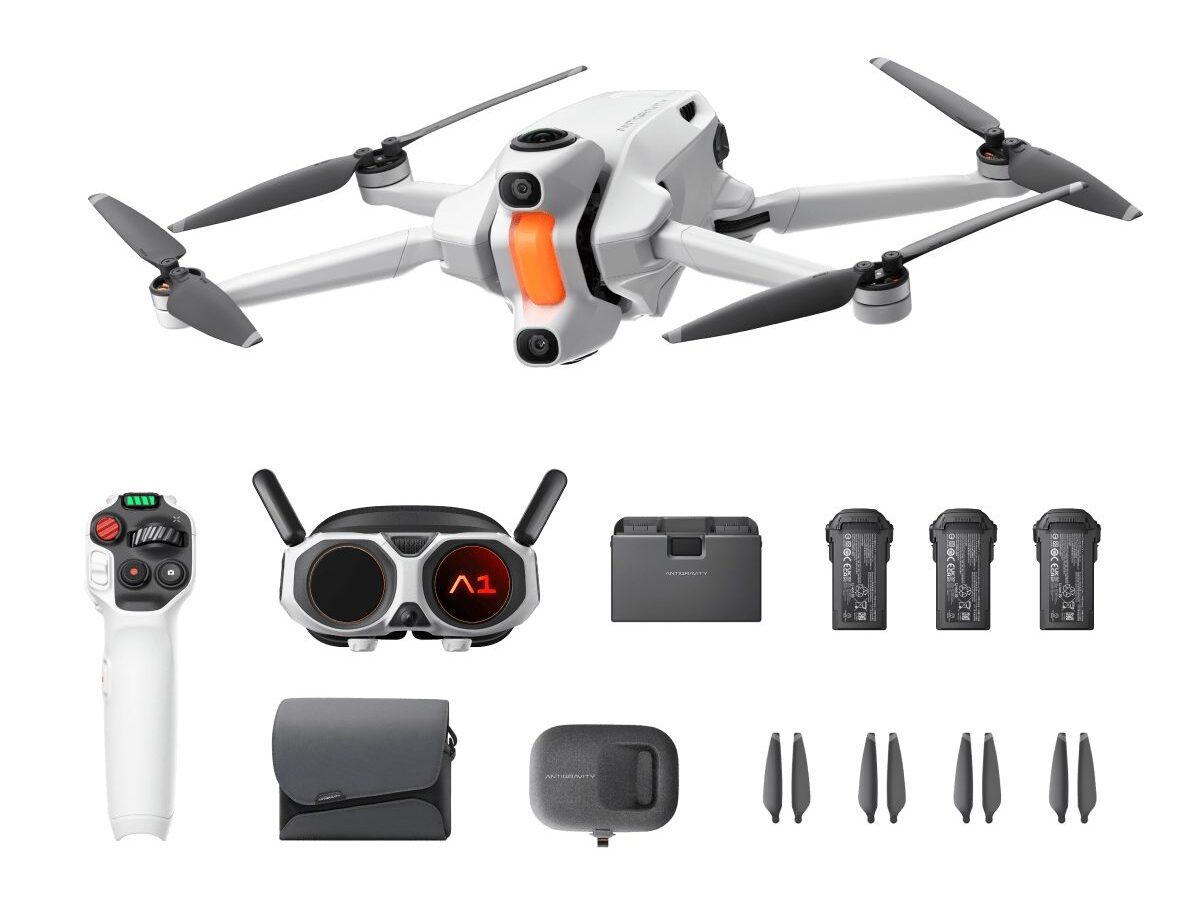 Antigravity A1 Explorer Bundle -8K 360 Invisible Drone-3x Battery,Charging Hub, 4 Spare Propellers