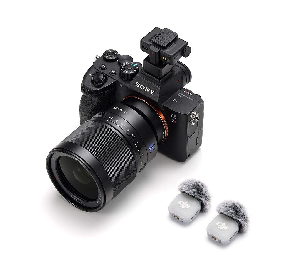 DJI Mic Mini 2 σύνδεση με φωτογραφική μηχανή