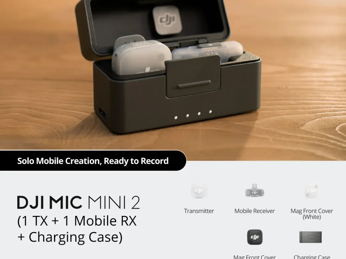 Alternative view of DJI Mic Mini 2 (1 TX + 1 Mobile RX + Charging Case)