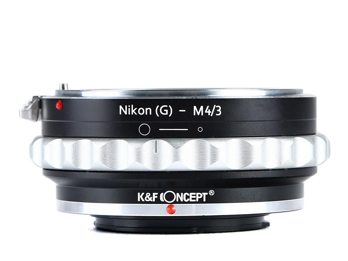 K&F Concept Lens Mount Adapter With Aperture Control Ring For Nikon G/F/AI/AIS/D/AF-S Mount Lens To M4/3 Mount Cameras KF06.077