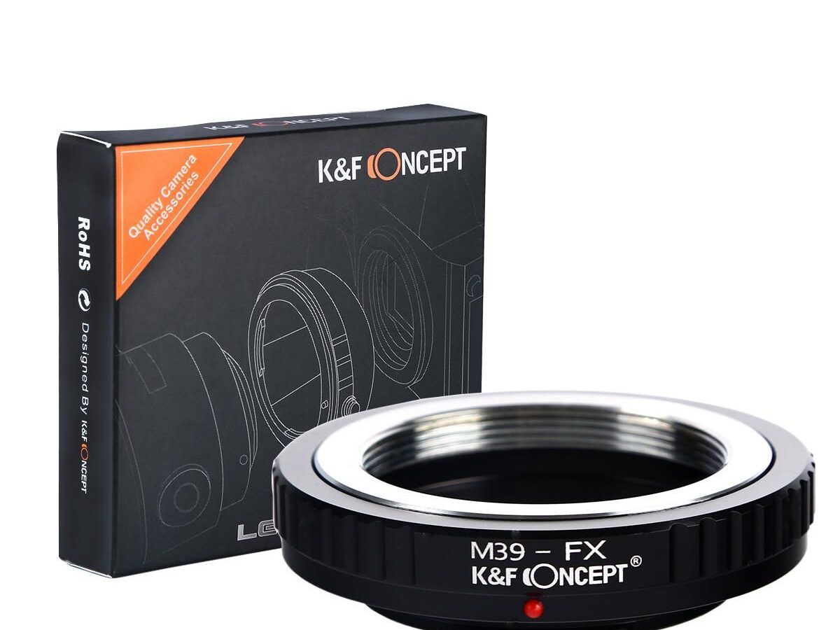 Alternative view of K&F Concept KF M19111 M39 Lenses to FUJI X Lens Mount Adapter KF06.104