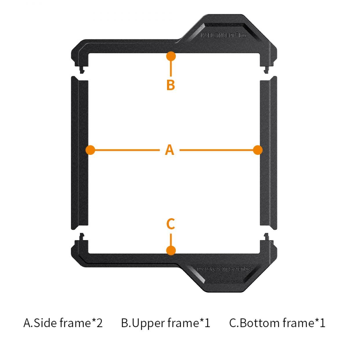 K&F Concept 100x100mm Filter Protection Frame 2 Pack - Nano X Pro Series (KF31.038) - Image 2