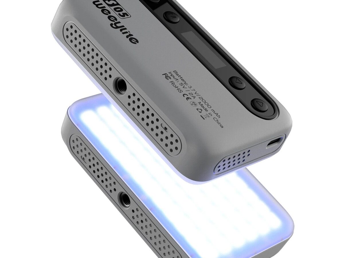 Weeylite S05-G 5W RGB Colorful Pocket LED Light (2800K-6800K) Grey