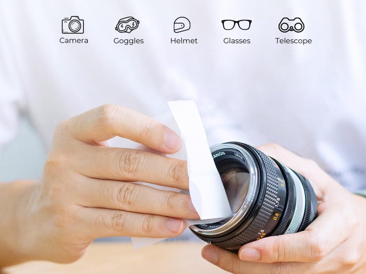 Alternative view of K&F Concept Anti Fog Cleaning Wipes, 10x15cm, 50pcs White (KF08.034)