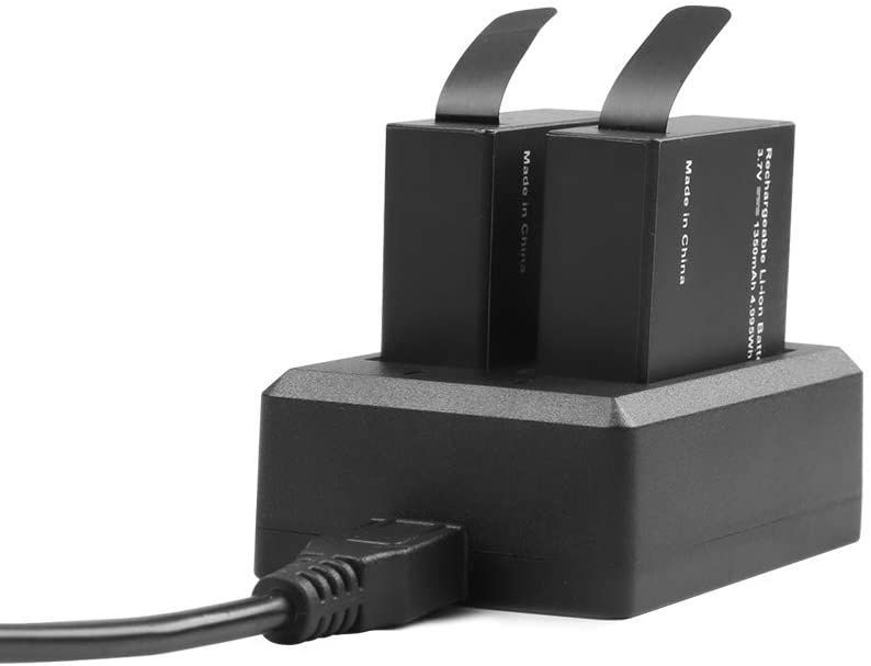 Akaso 2x Batteries with USB Dual Charger for Brave 7 LE