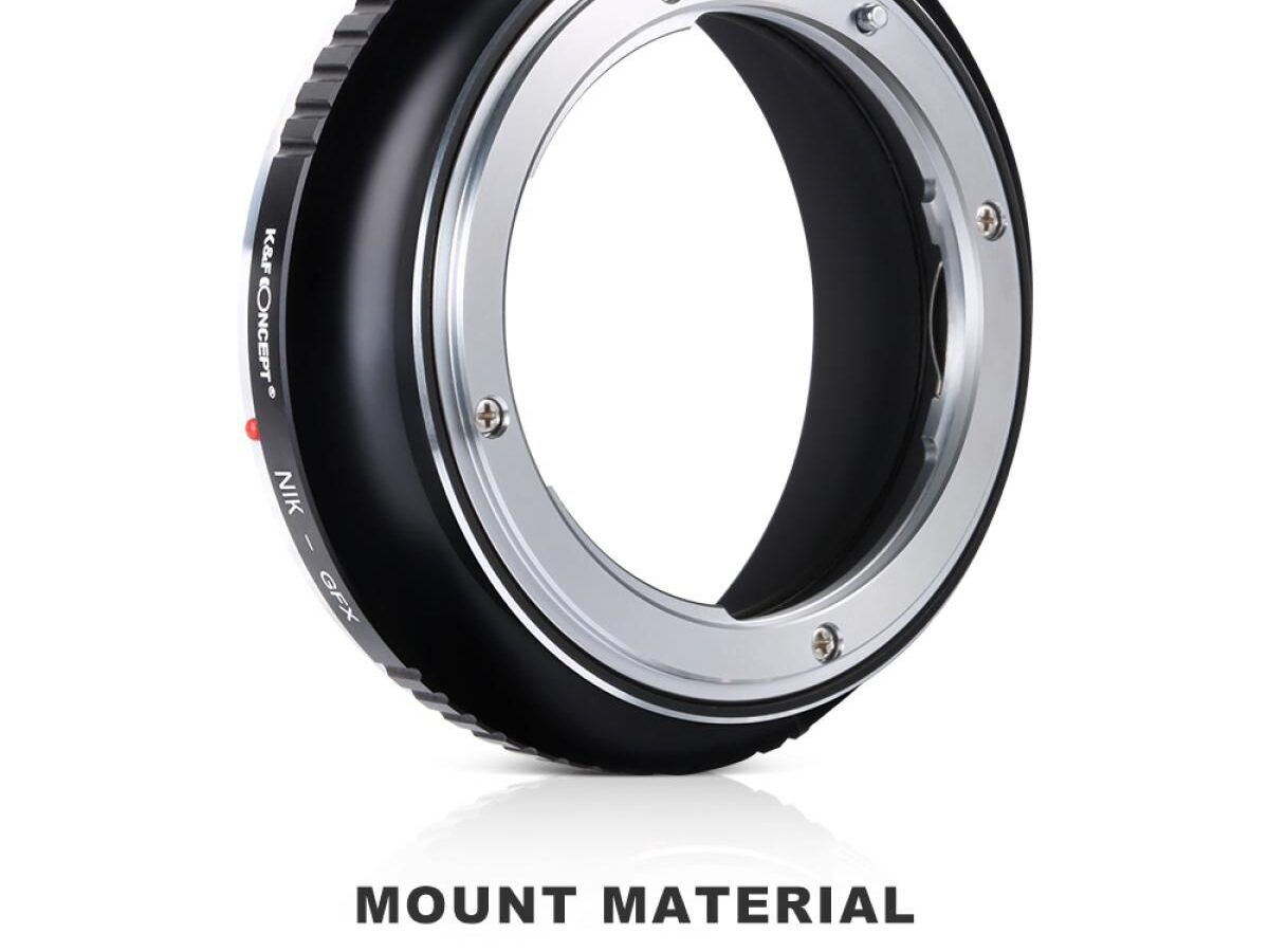 Alternative view of K&F Concept  KF06.351 Nikon AI, AI S, F Lenses to GFX Camera Mount KF06.351