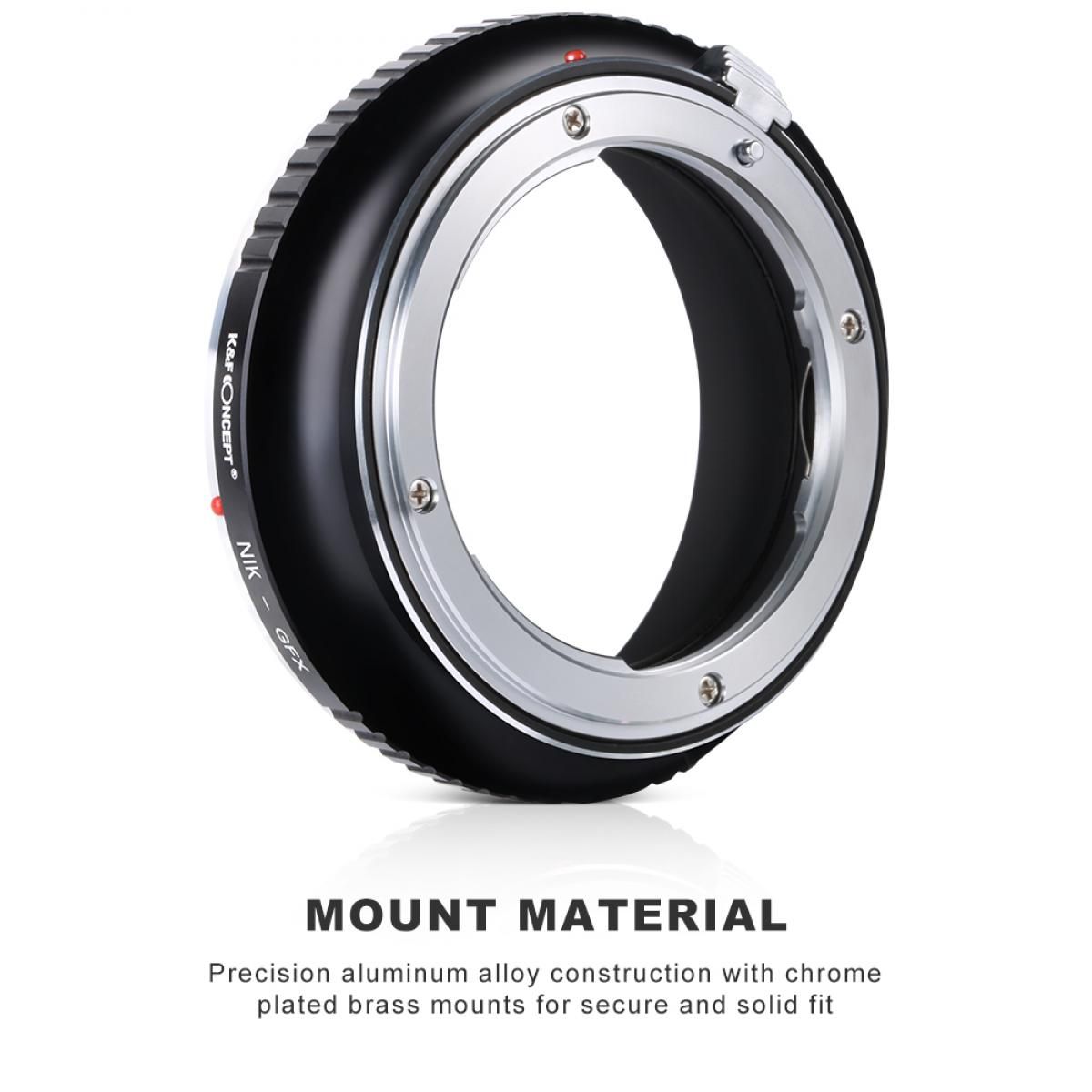 K&F Concept KF06.351 Nikon AI, AI S, F Lenses to GFX Camera Mount KF06.351 - Image 2