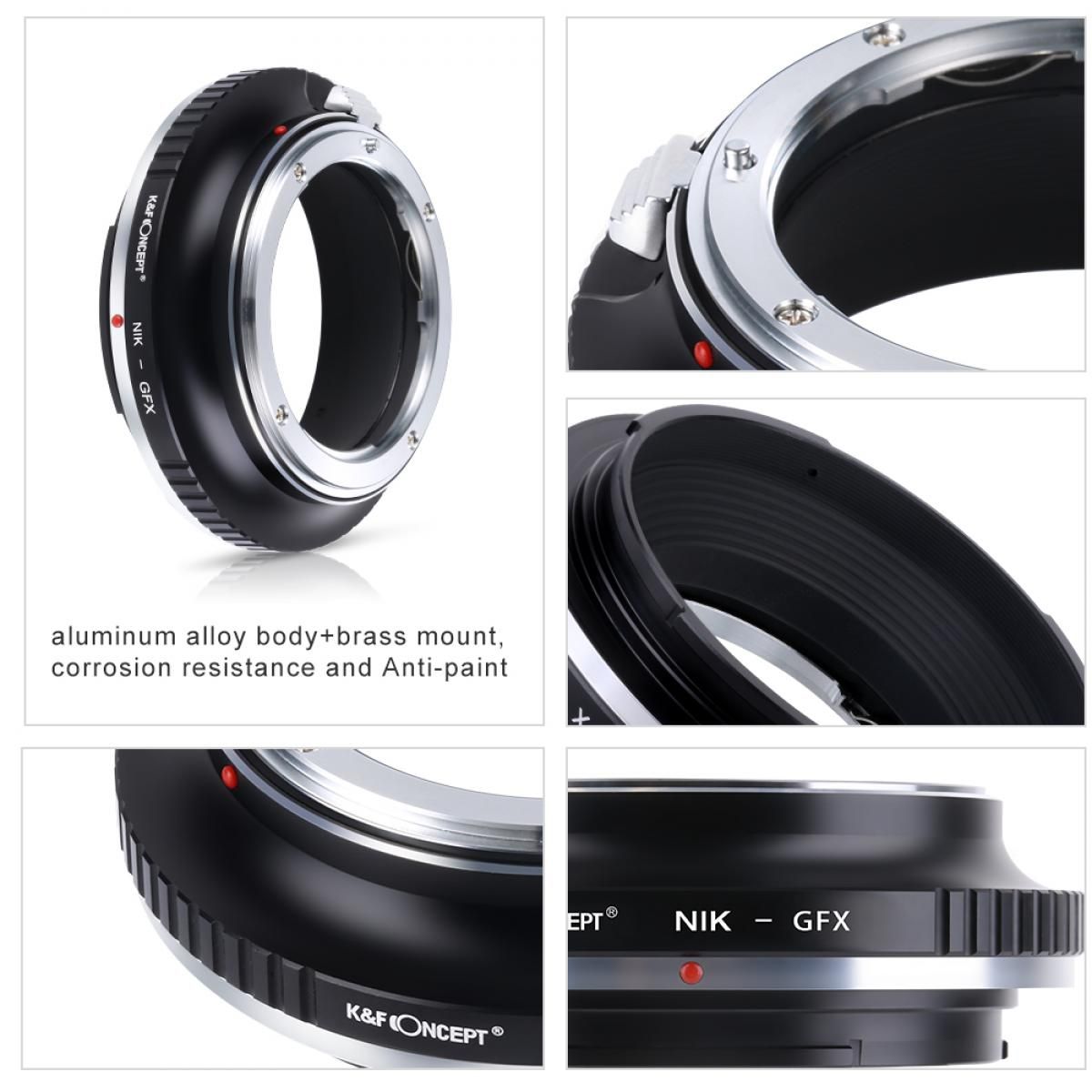 K&F Concept KF06.351 Nikon AI, AI S, F Lenses to GFX Camera Mount KF06.351 - Image 4