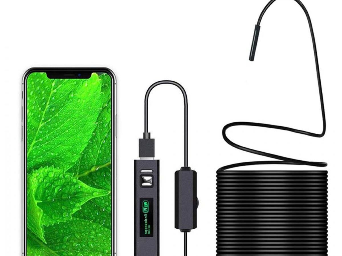 Alternative view of K&F Concept GW45.0004 Endoscope Camera 1600x1200 pixels with cable 5m for Android / iOS