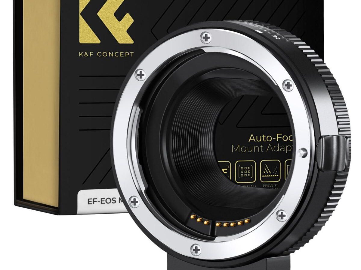 K&F Concept Canon EF/EF-S Lens to EOS M Camera Mount Adapter, Autofocus (KF06.519)