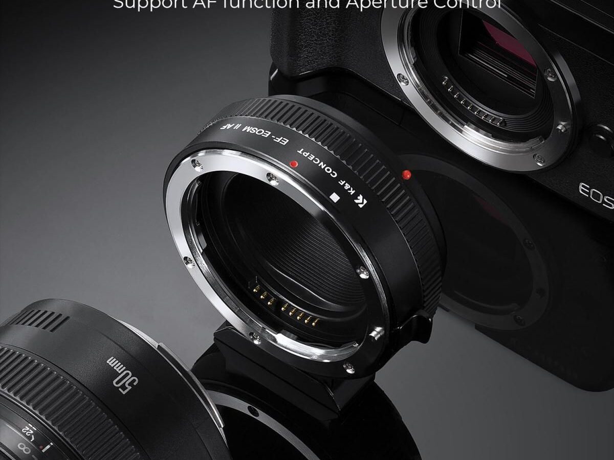 Alternative view of K&F Concept Canon EF/EF-S Lens to EOS M Camera Mount Adapter, Autofocus (KF06.519)