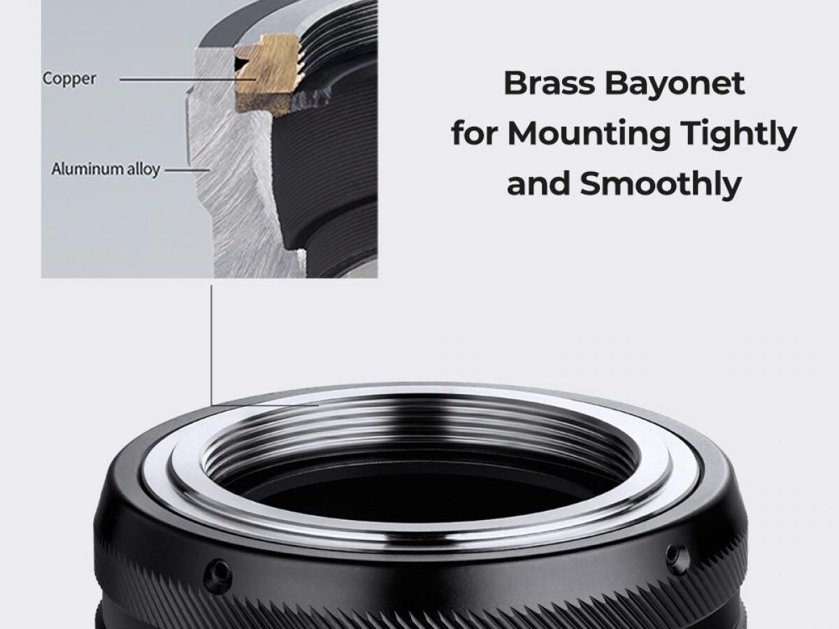 Alternative view of K&F Concept M42 Lens to Sony E Camera Mount Adapter, Manual Focus (KF06.498)