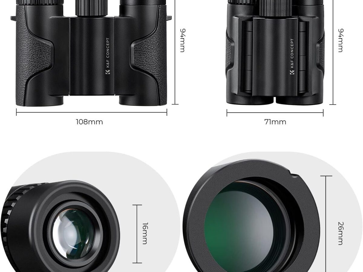 Alternative view of K&F Concept KF33.069 8X21 Waterproof Binoculars with BAK4 prism