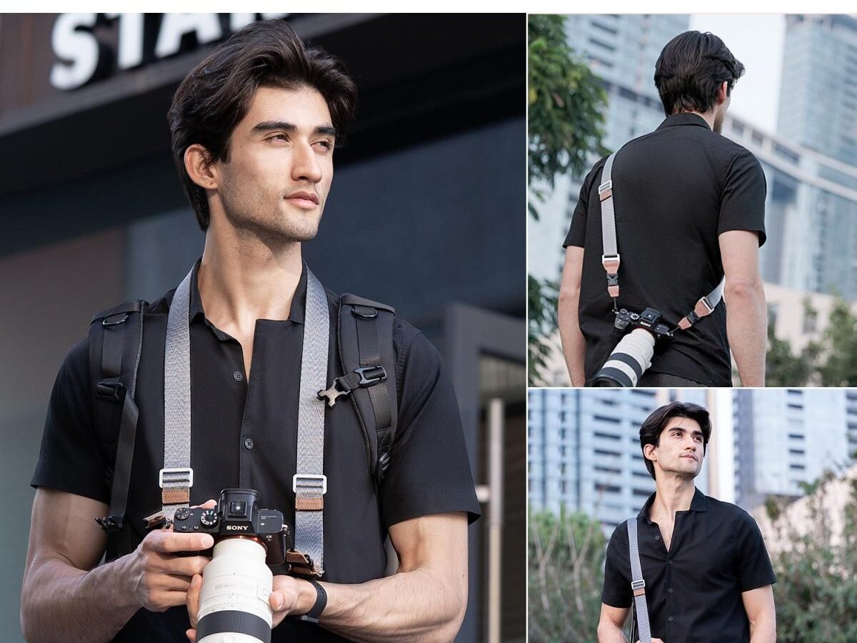 Alternative view of K&F Concept KF13.115 Camera Neck Strap with Quick Release Grey