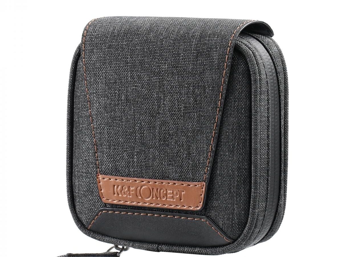 K&F Concept KF13.117 Filter Pouch Case, 4-Pocket Filter Carry Case, for 37mm-95mm Filters