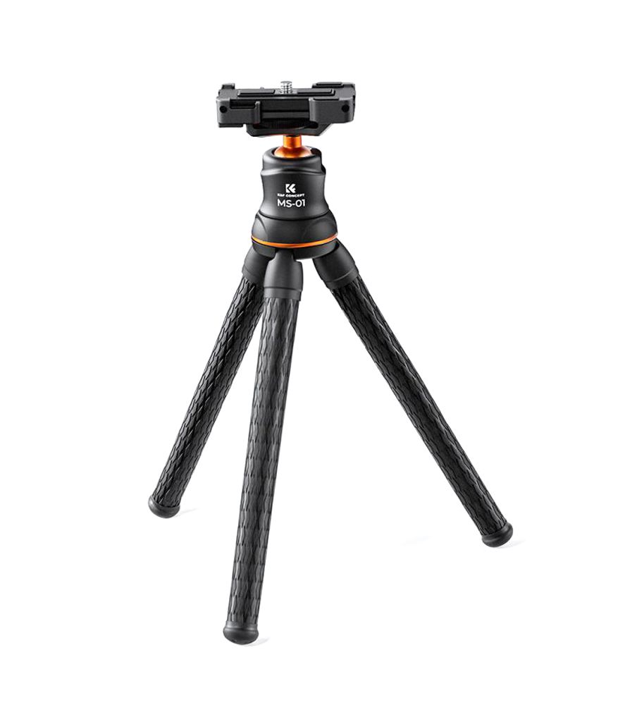 K&F Concept MS01 Mini Flexible Tripod For Cameras, Action Cameras, Phone with Bluetooth Remote Control (KF09.129)