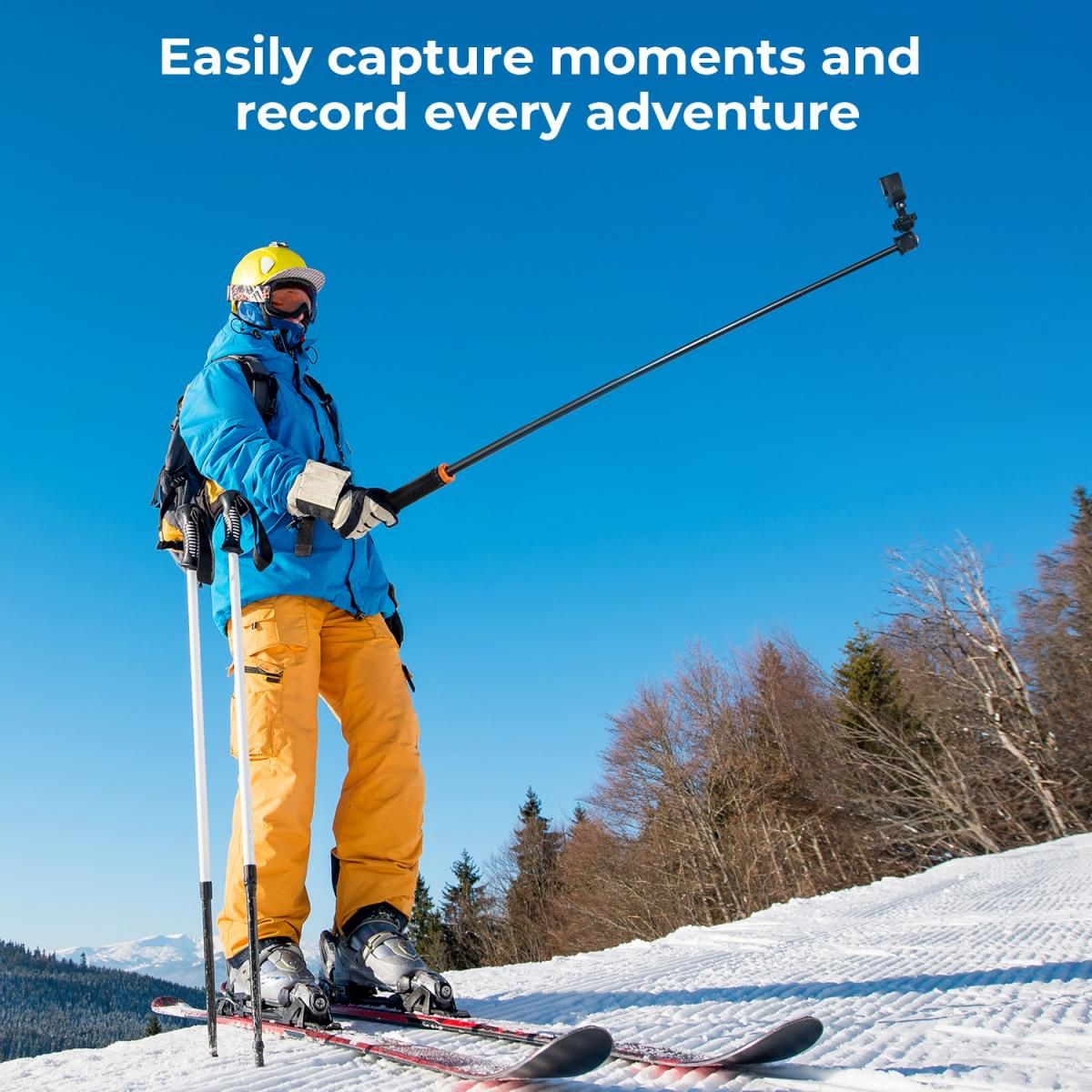 K&F Concept MS08 Tripod For Cameras, Action Cameras, Phone with Bluetooth Remote Control (KF09.127) - Image 4