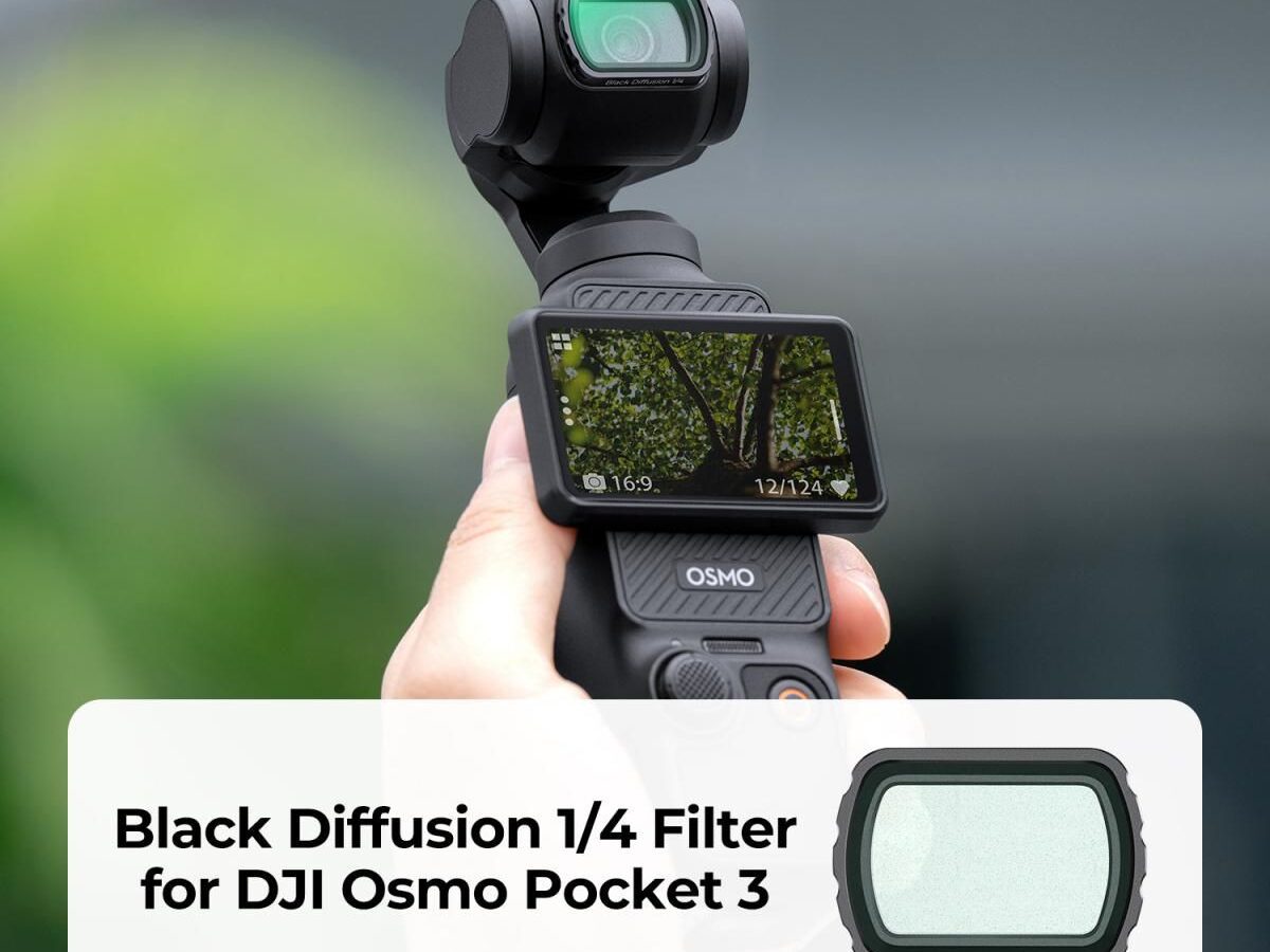 Alternative view of K&F Concept (KF01.2533) Magnetic Black Diffusion 1/4 Filter for DJI Osmo Pocket 3
